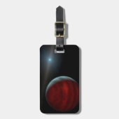 巨大ガス惑星のまわりに白い矮星。 ラゲッジタグ (正面縦)