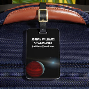 巨大ガス惑星のまわりに白い矮星。 ラゲッジタグ