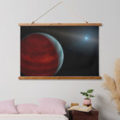 巨大ガス惑星のまわりに白い矮星。 吊り下げ型タペストリー (寝室)