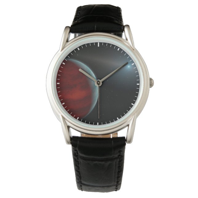 巨大ガス惑星のまわりに白い矮星。 腕時計 (正面)