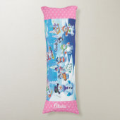 巨大クリスマスクッション冬のワンダーランド雪だるま ボディピロー (正面縦)