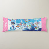 巨大クリスマスクッション冬のワンダーランド雪だるま ボディピロー (正面)