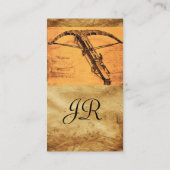 巨大クロスボウのモノグラム 名刺 (裏面)