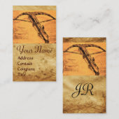 巨大クロスボウのモノグラム 名刺 (正面/裏面)