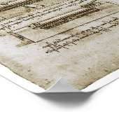 巨大クロスボウの車輪、レオナルド・ダ・ヴィンチ ポスター (角)