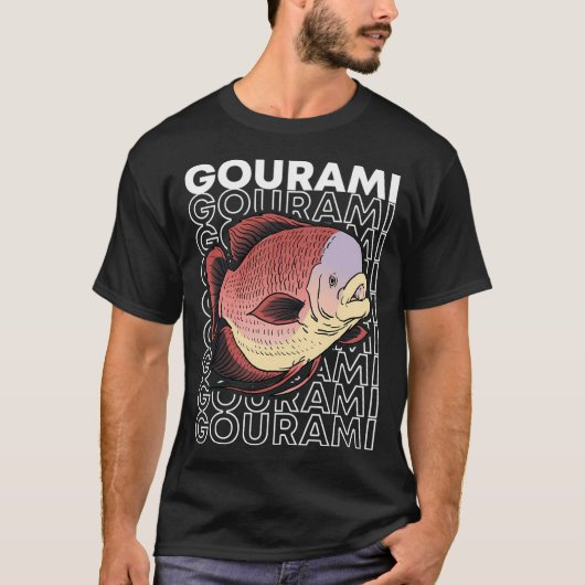 巨大ゴーラミー魚 80年代のモンスターフィッシュ Tシャツ (正面)