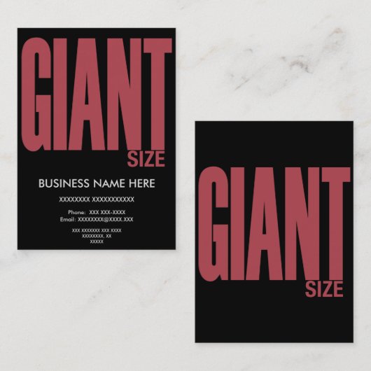 巨大サイズ 名刺 (正面/裏面)