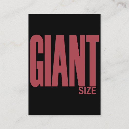 巨大サイズ 名刺 (裏面)