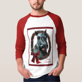 巨大シュナウザーのクリスマスプレゼント Tシャツ