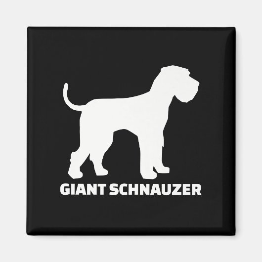 巨大シュナウザースプレミアム マグネット (正面)