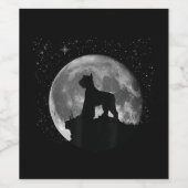 巨大シュナウザー男性女性子供ギフトコピー ワインラベル (シングルラベル)