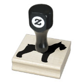 巨大シュナウツァードグブリードシルエット ラバースタンプ (スタンプ)