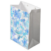 巨大スノーフレークスラッピング紙 ミディアムペーパーバッグ (正面アングル)