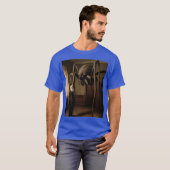 巨大スパイダーモンスターの隣に立つ老人 Tシャツ (正面フル)