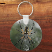 巨大スパイダー/黄色と黒のアギオペ キーホルダー (正面)