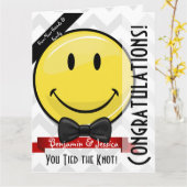 巨大スマイル結婚おめでとうビッグカード カード (黄色い花)