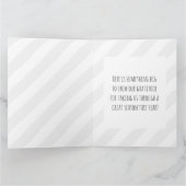 巨大ソフトボールのコーチありがとう黒 サンキューカード (内部)