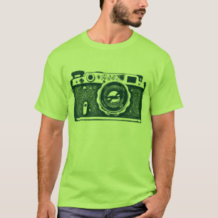 巨大ソ連ロシアのカメラ – ダークグリーン Tシャツ