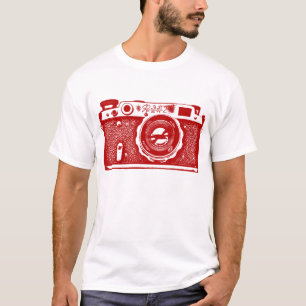 巨大ソ連ロシアのカメラ – Ruby Red Tシャツ