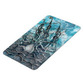 巨大タコブルーシーモンスターセーリングボート マグネット (左側)