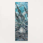 巨大タコブルーシーモンスターセーリングボート ヨガマット (裏面)