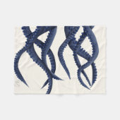 巨大タコ触手 フリースブランケット (正面(横))