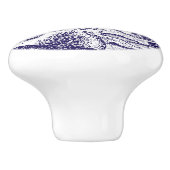 巨大タコ・クラーケンがネイビー・ブルーを攻撃 セラミックノブ (側面)