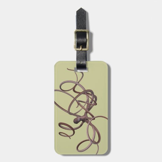 巨大タコ ラゲッジタグ (正面縦)