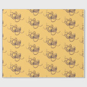 巨大タコ ラッピングペーパー (フラット)