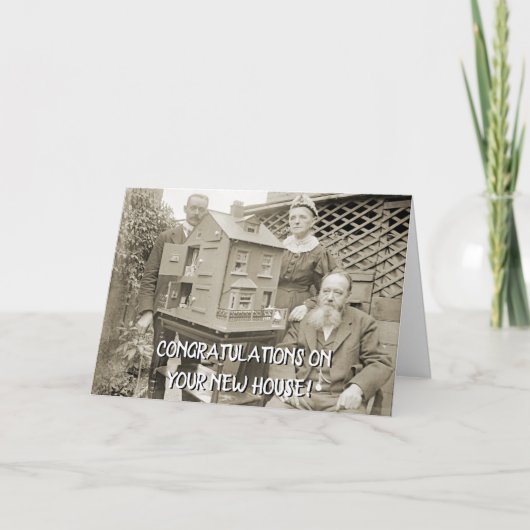 巨大ドールハウス1890年の写真回りの人々のおもしろい カード (正面)