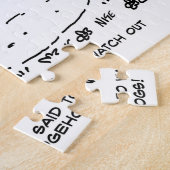 巨大ハリネズミとスポーツカーアニメ ジグソーパズル (側面)