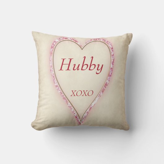 巨大ハート「ハビー」 XOXO クッション (正面)