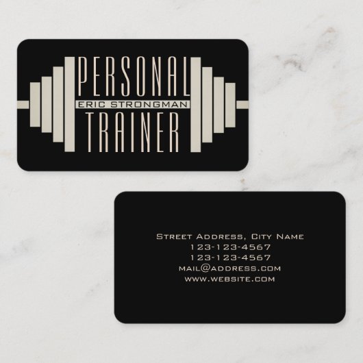 巨大バーベルブラック 名刺 (正面/裏面)
