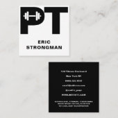 巨大パーソナルトレーナーロゴ名刺 スクエア名刺 (正面/裏面)