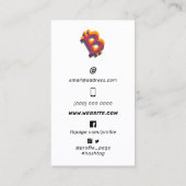 巨大ビットコイン記号 名刺 (裏面)