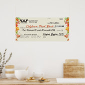 巨大フェイクチャリティチェック秋秋感謝祭 ポスター (キッチン)