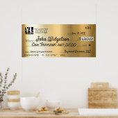 巨大フェイク発表チェック慈善賞金賞 ポスター (キッチン)