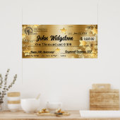 巨大フェイク発表チェック慈善賞金賞 ポスター (キッチン)