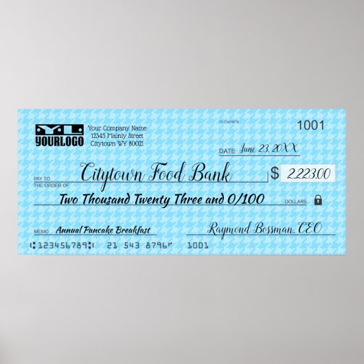 巨大フェイク発表チェック慈善賞金賞 ポスター (正面)