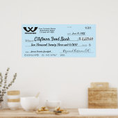 巨大フェイク発表チェック慈善賞金賞 ポスター (キッチン)