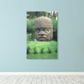 巨大ヘッド キャンバスプリント (インサイチュ (ウッドフロア))