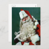 巨大ポストカード-サンタからのメリークリスマス シーズンポストカード (正面/裏面)
