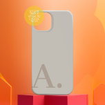 巨大ミニマルモノグラムのデザイン – ニュートラルカラー Case-Mate iPhone 14 PROケース<br><div class="desc">モノグラムまたは他のモダン文字用のセリフフォント付きのニュートラルカラー。背景色と文字は、アドバもしーショクリックン色の領域で変更できる。このボもしタンでクリックは、アートを調整する必要がカスタマイズある。これにより、デザインエリアに移動し、フォントや色を変えのまわりにる事が出来る。</div>