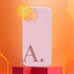 巨大ミニマルモノグラムのデザイン-バラピンク Case-Mate iPhone 14ケース<br><div class="desc">モノグラムまたは他のバラ用のセリフモダンフォントとニュートラルピンクと文字の金ゴールド色。背景色と文字は、アドバもしーショクリックンの色域で変更できる。このボもしタンでクリックは、アートを調整する必要がある。これにより、デザインエリアに移動し、フォントや色を変のまわりに更することができる。</div>