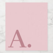 巨大ミニマルモノグラムモダンバラ金ゴールド ワインラベル (シングルラベル)