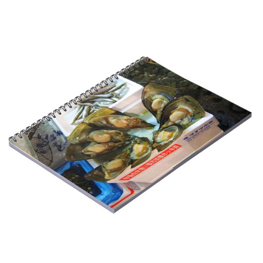 巨大ムール貝築地魚市場（東京都） ノートブック (左側)