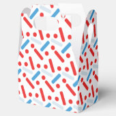 巨大モダン赤青まき誕生日パーティー フェイバーボックス (オープン)