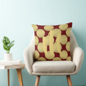 巨大モノグラム金ゴールド水玉模様 クッション (椅子)