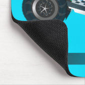 巨大モンスタートラックスピードウェイ愛好家デザイン マウスパッド (コーナー)