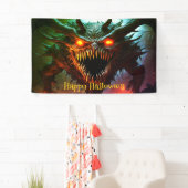 巨大モンスターハロウィーンのバナー 横断幕 (インサイチュ)